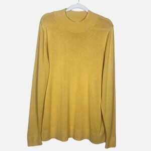 Old Navy Fine Knit Mock Neck Sweater Yellow Large